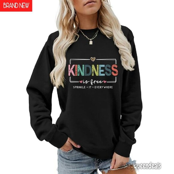Tops - Women's Inspirational Sweatshirt, Crewneck Pullover, Soft Cotton Blend